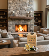 Load image into Gallery viewer, Box of New Hampshire Wood Products fire starters with fire starters and packaging on a white background