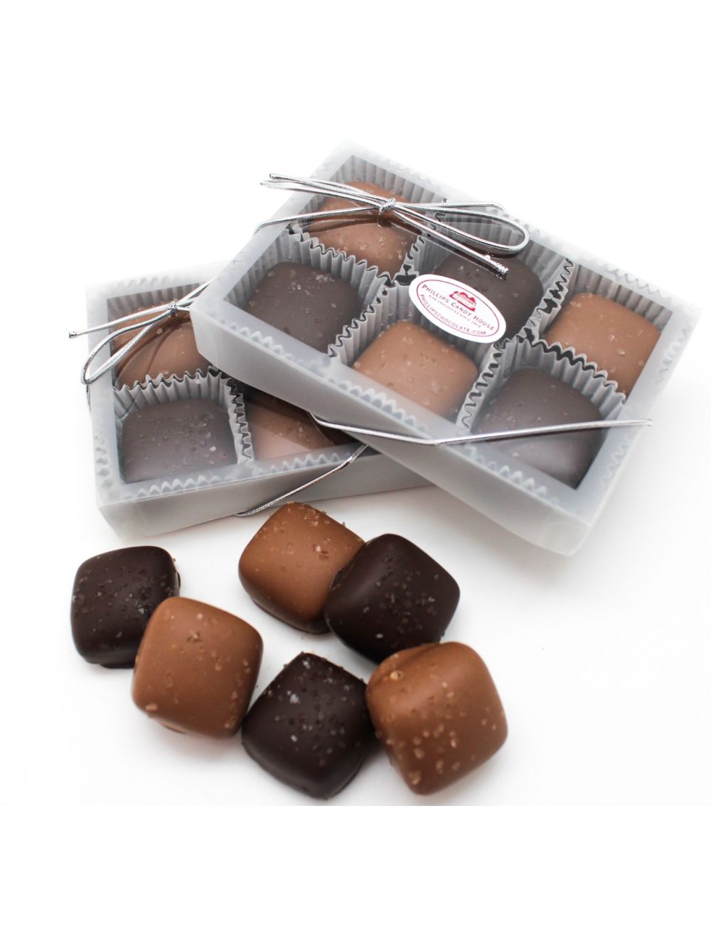 Sea Salt Chocolate Caramels 6 pc Box