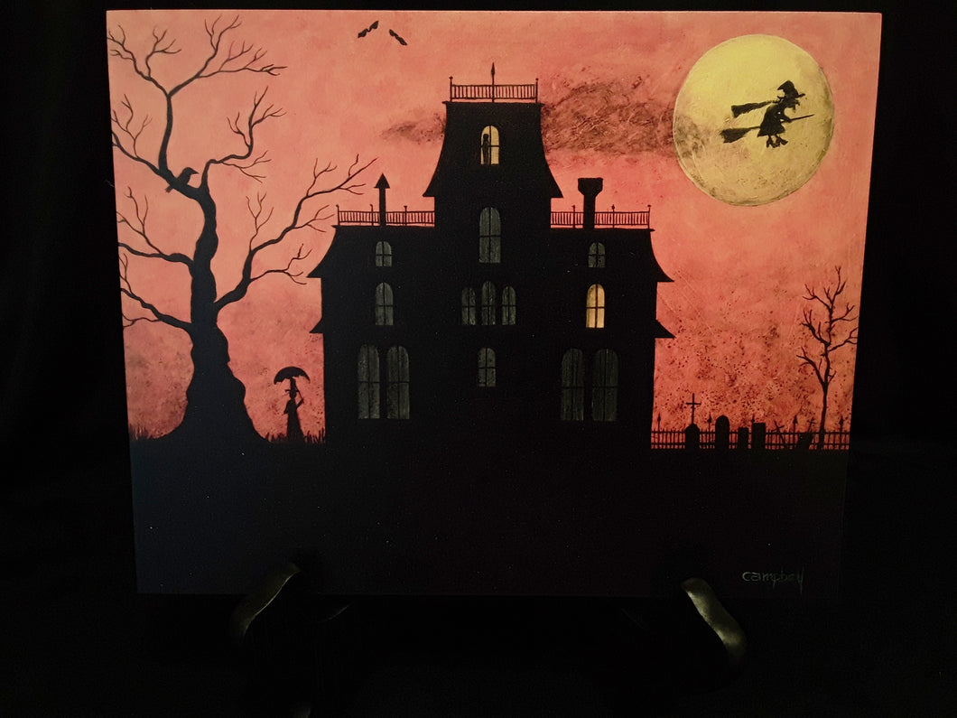 Box Print- Haunted House 8x10