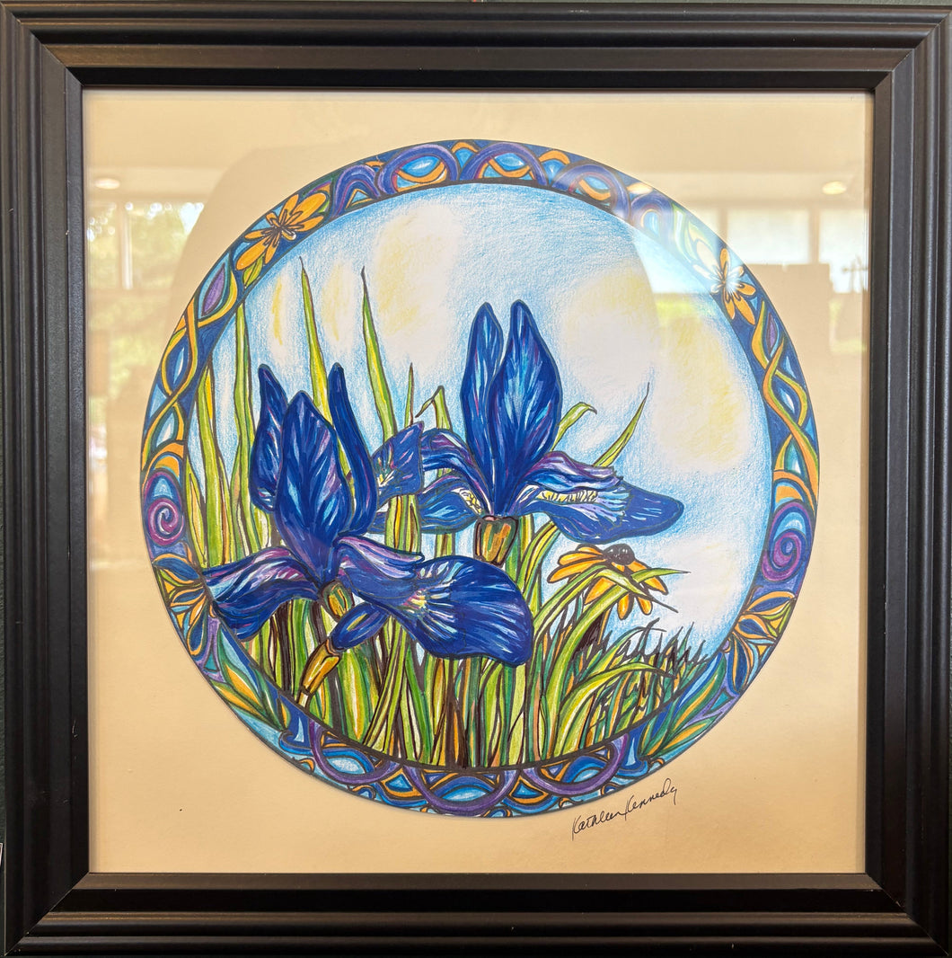 Framed Print - Iris - 12x12