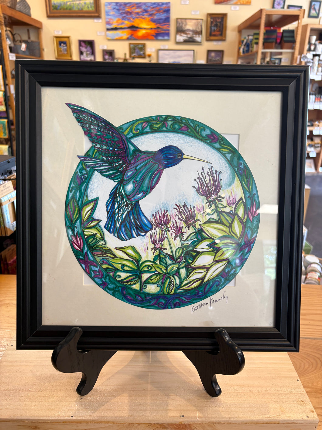 Framed Print - Hummingbird - 12x12