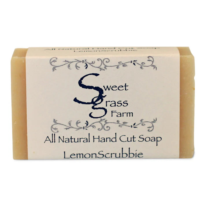 Handcut Soap- Lemon Scrubbie