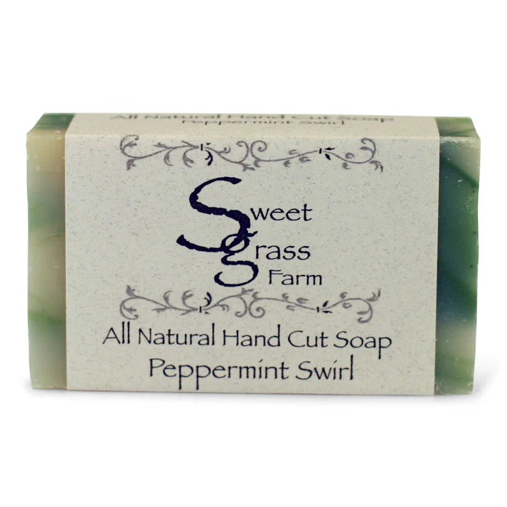 Handcut Soap- Peppermint Swirl