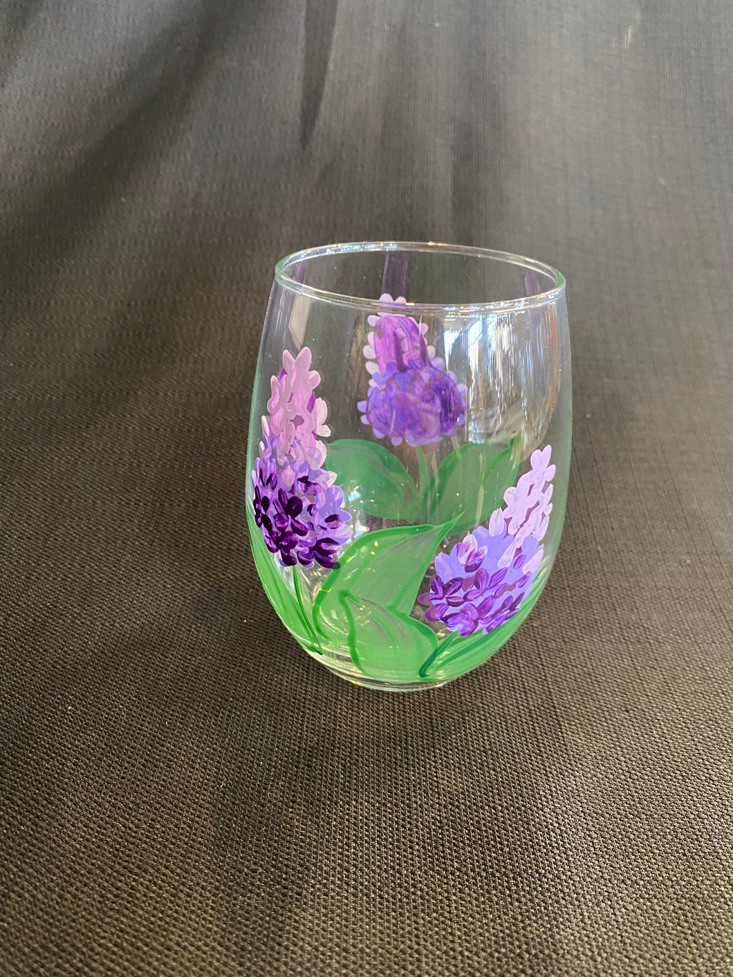 Stemless Glass- Lilac