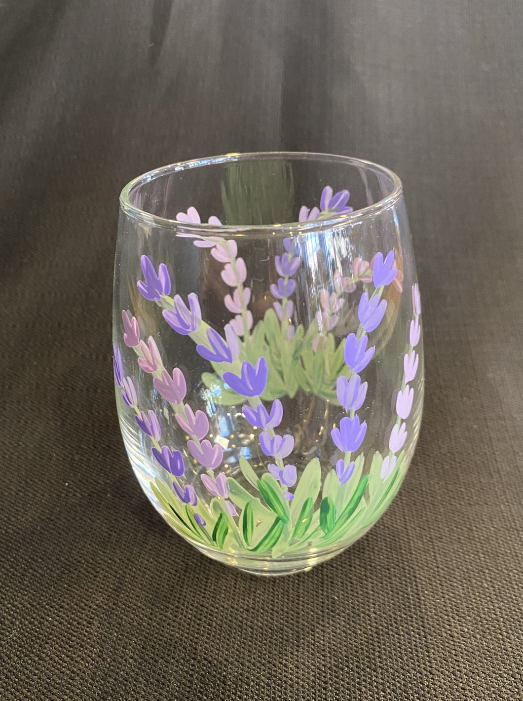 Stemless Glass- Lavender