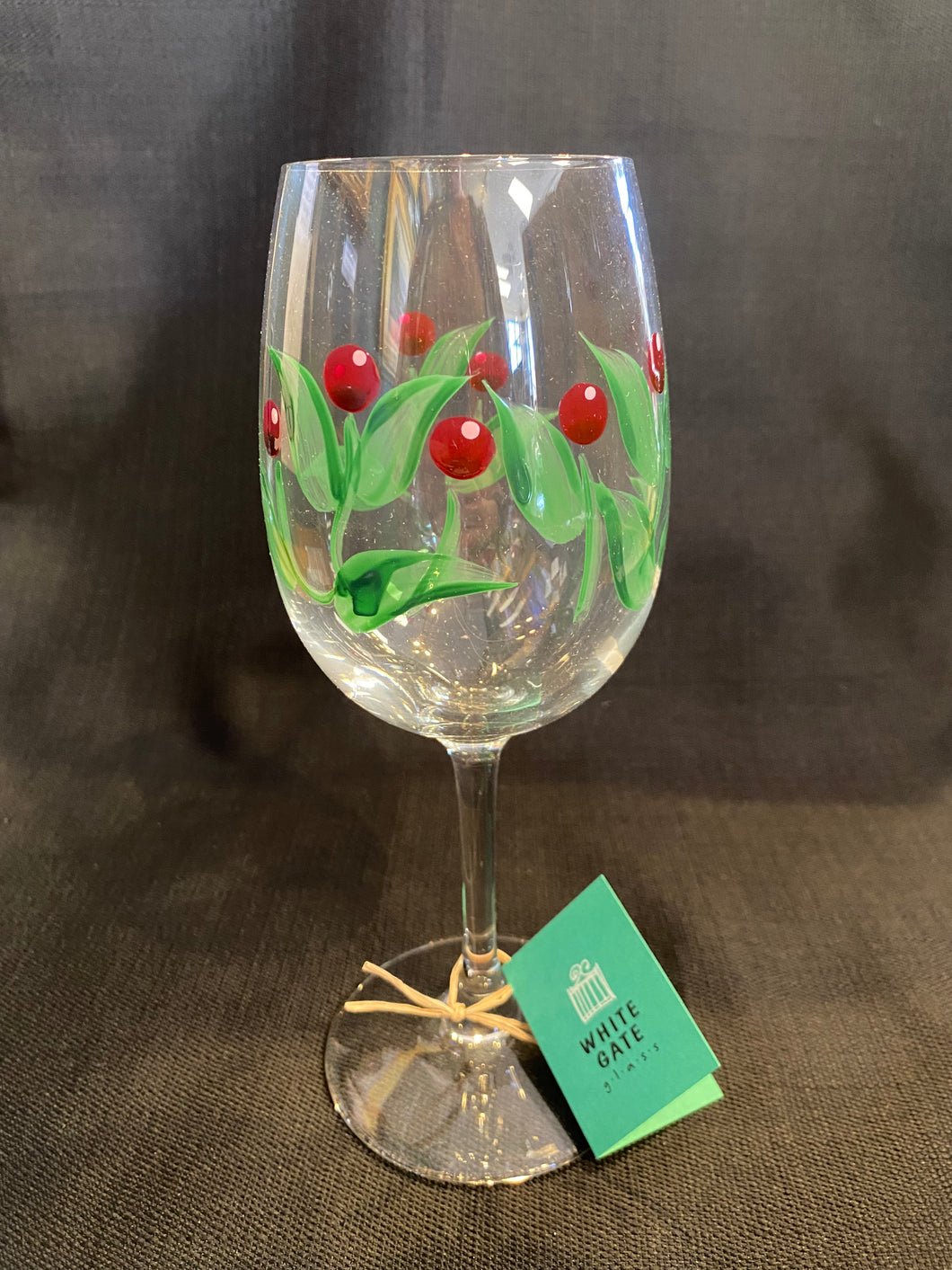 Wine Glass- Cranberry