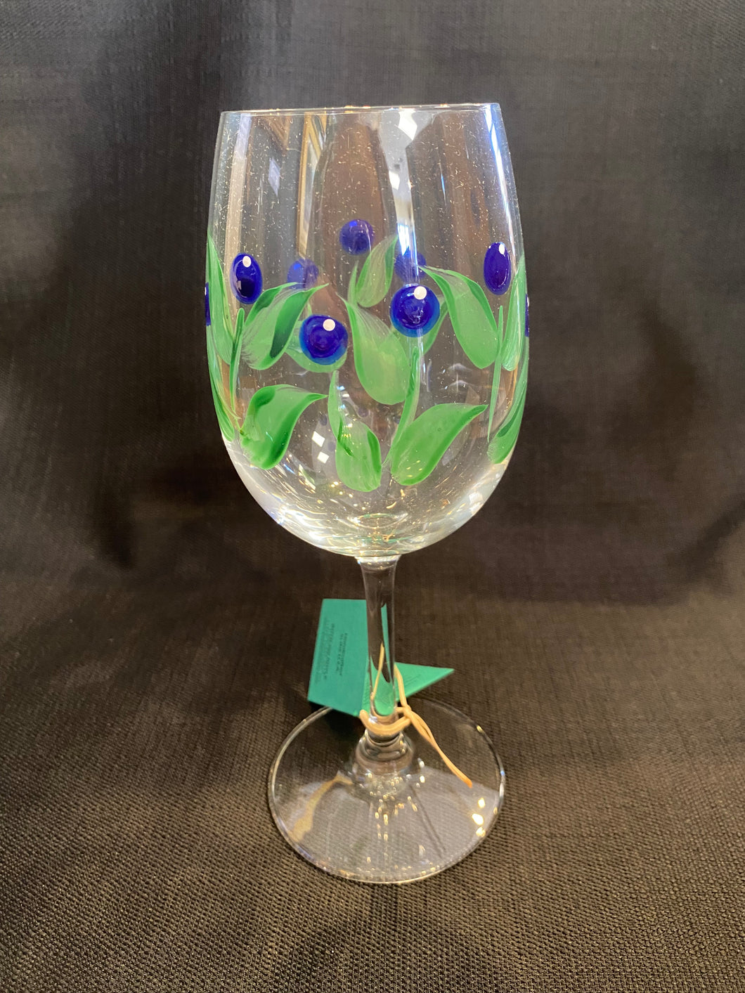 Wine Glass - Blueberry