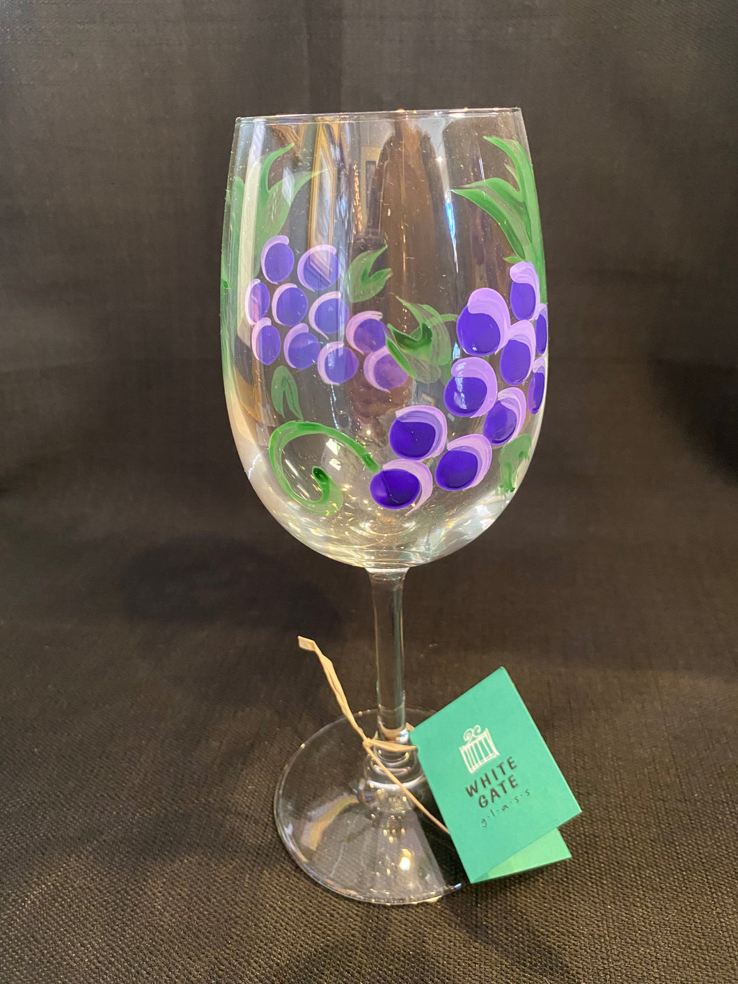 Wine Glass - Grapes