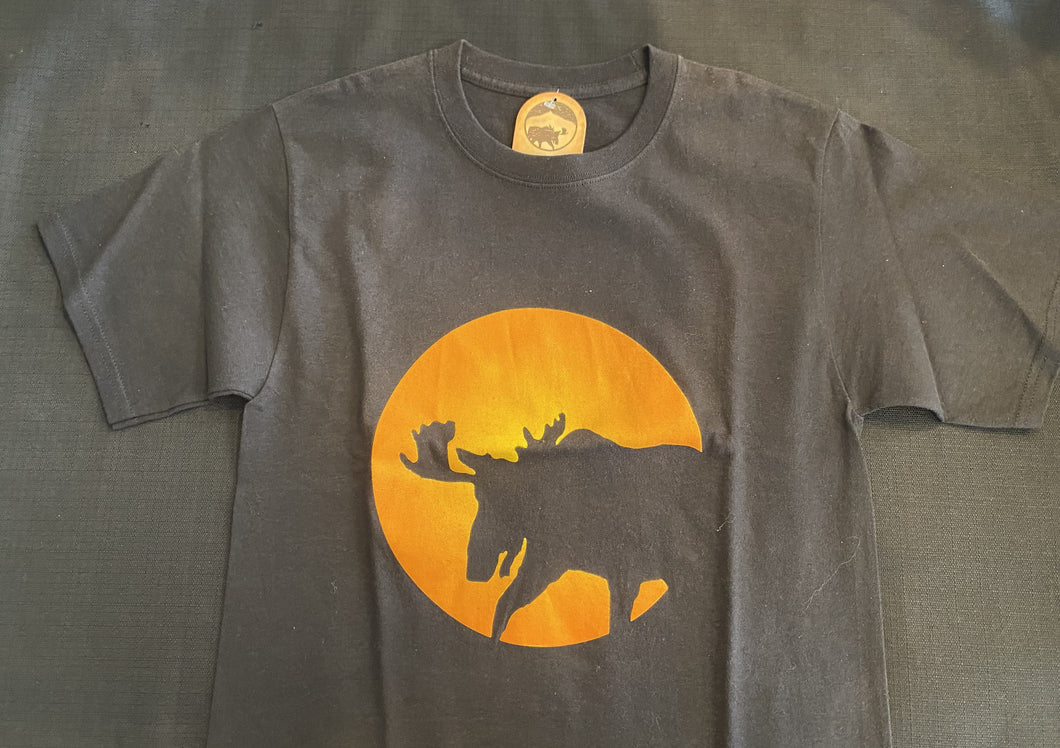 T-Shirt Full Moon Moose L-Large : Large