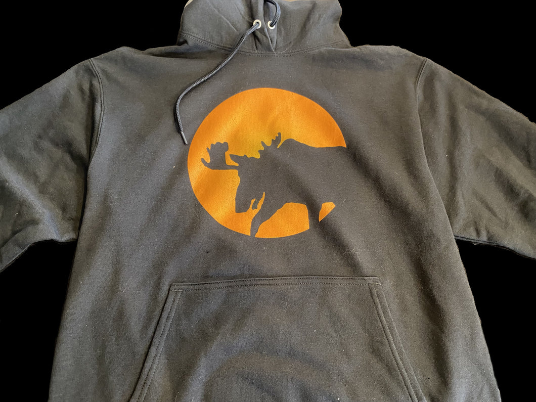 Hoodie M Full Moon Moose Medium