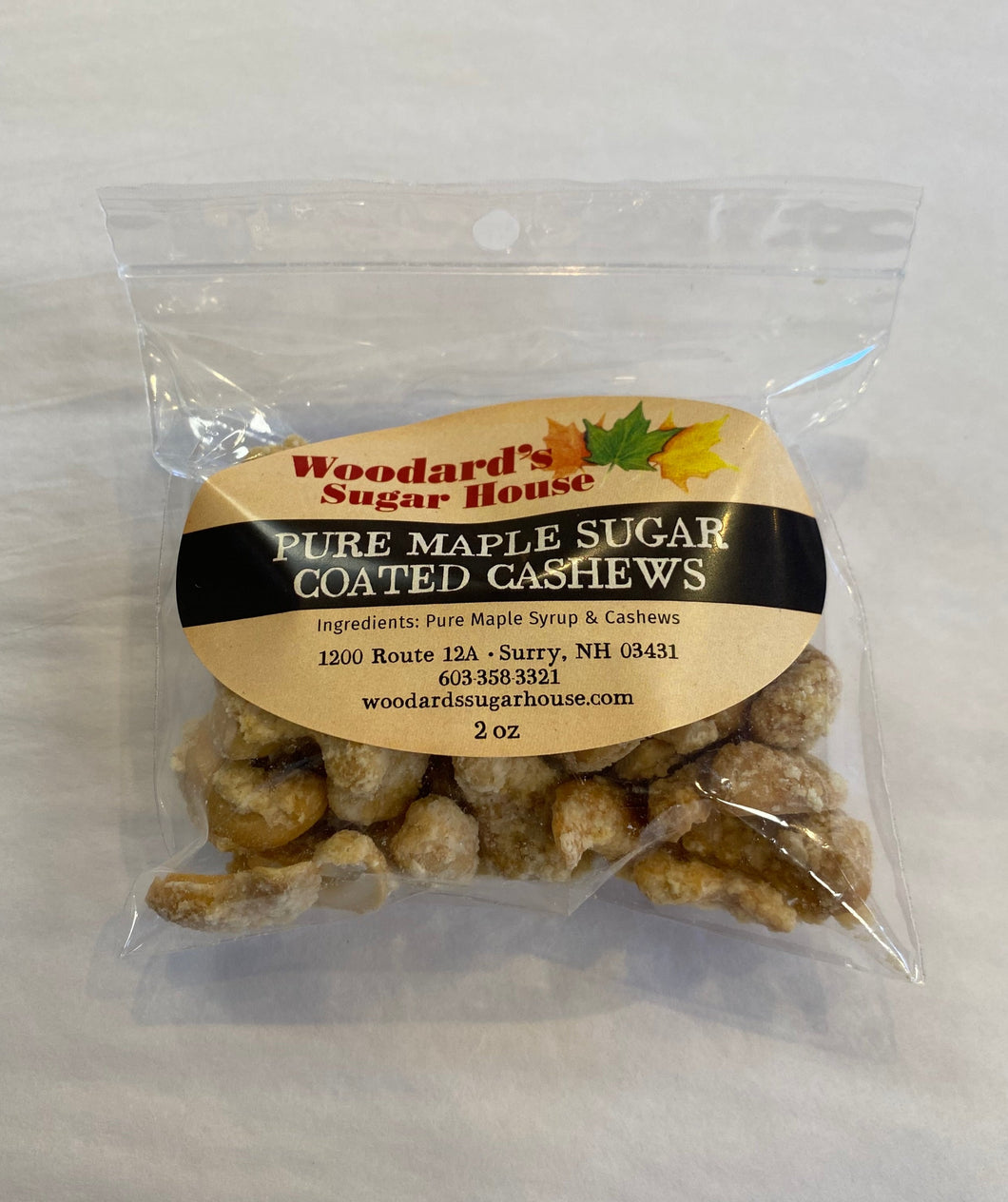 Maple Candy- Cashews 2oz-2 oz