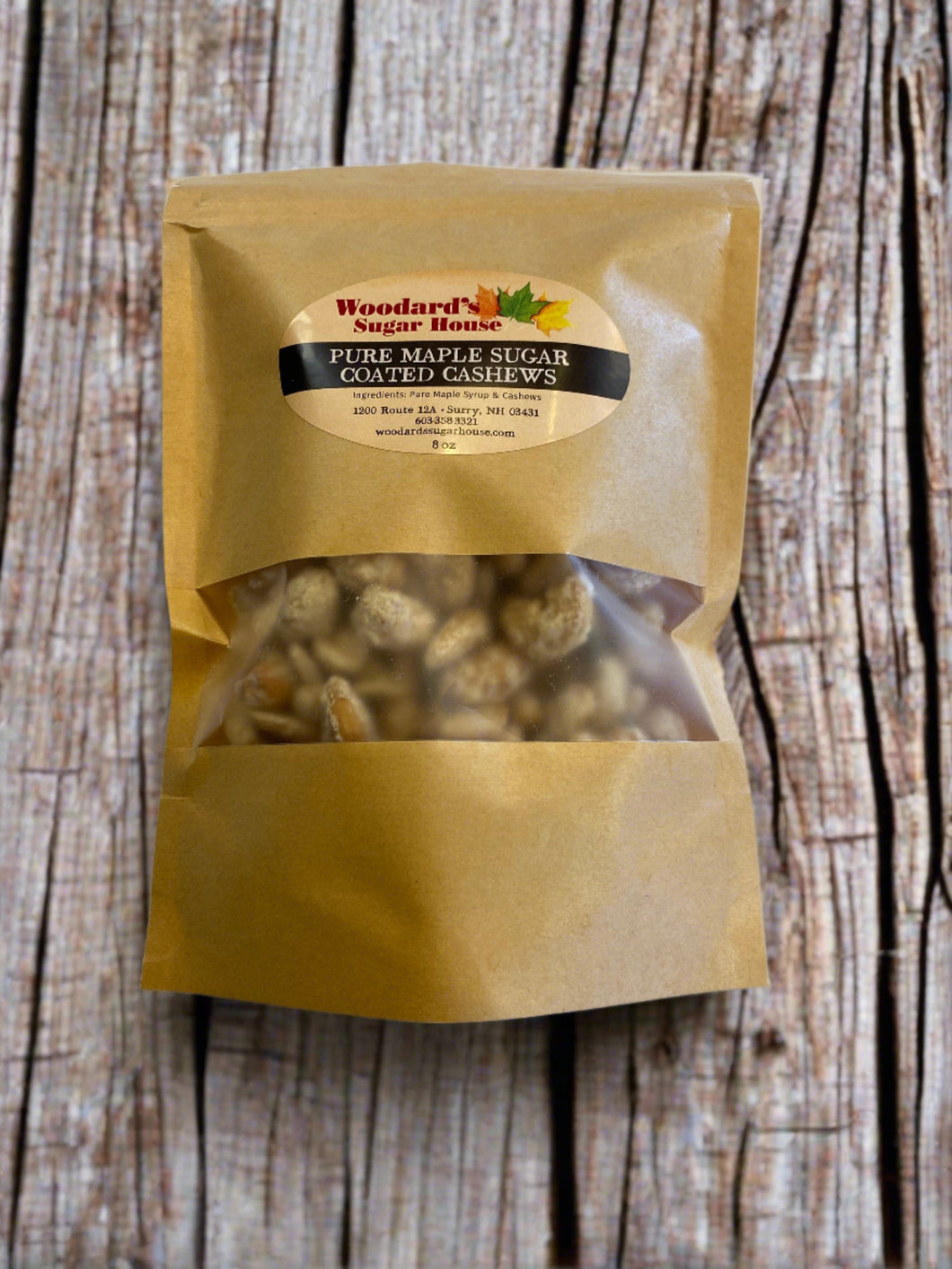 Maple Candy- Cashews 8oz-8oz