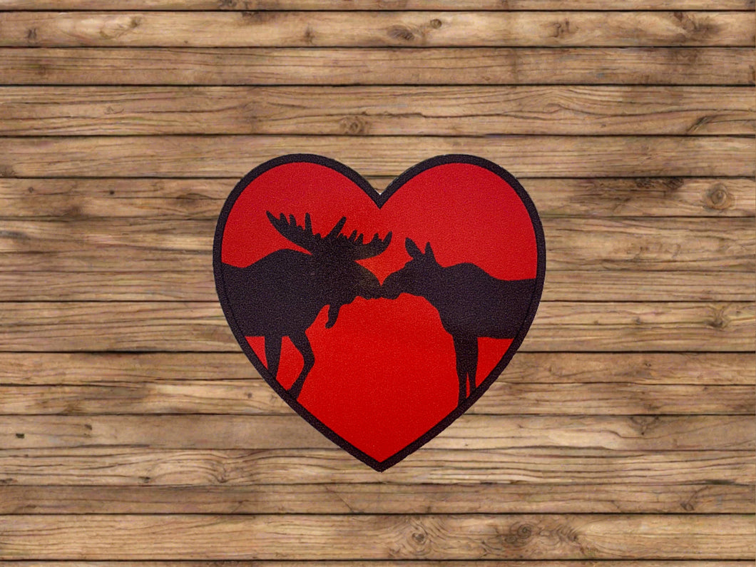 Decal- Moose Love Couple-MJMOML2DE : Decal #4