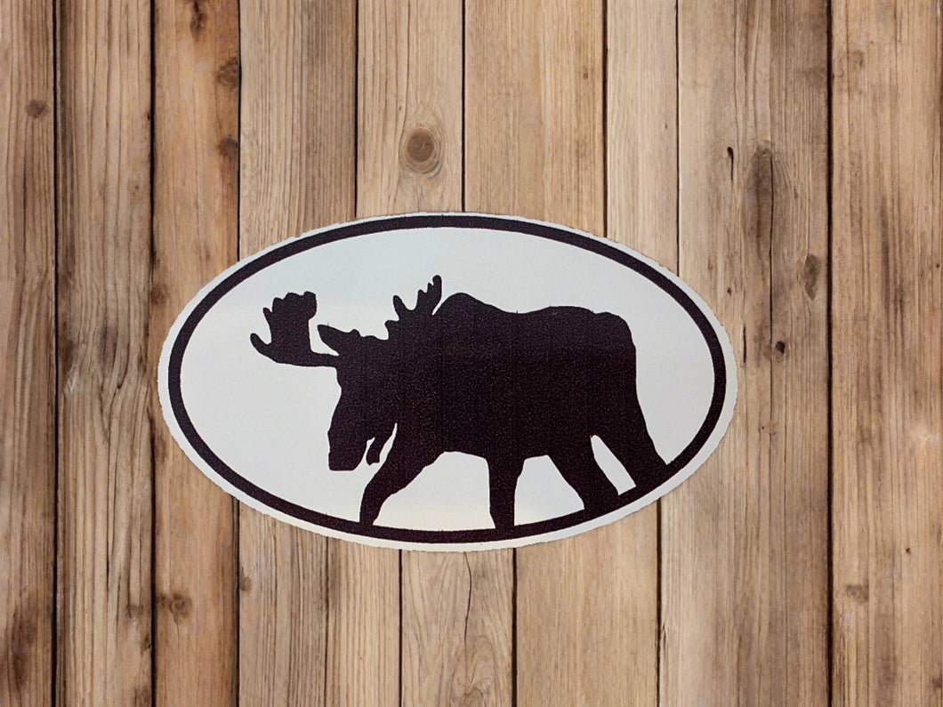 Decal- Moose Black Silhouette-MJMOMS1DE : Decal #12