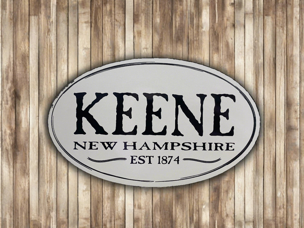 Decal- Keene Est 1874-Decal #28 MNNHKE1DE