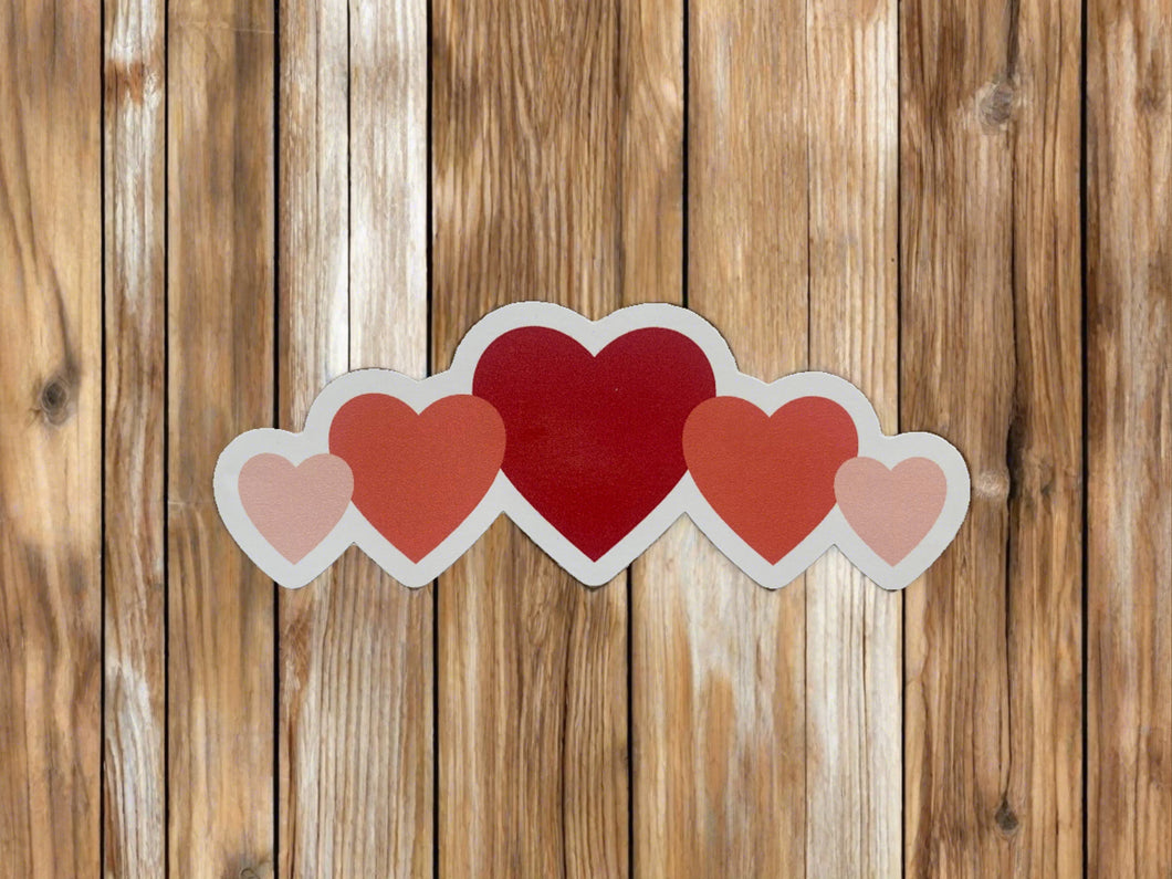 Decal- Row of Hearts-Decal #32 SEVDRH1DE