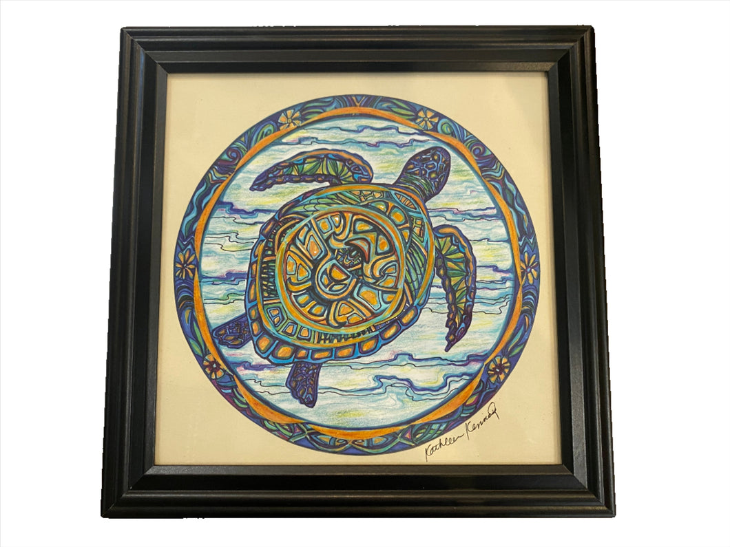 Framed Print- Sea Turtle