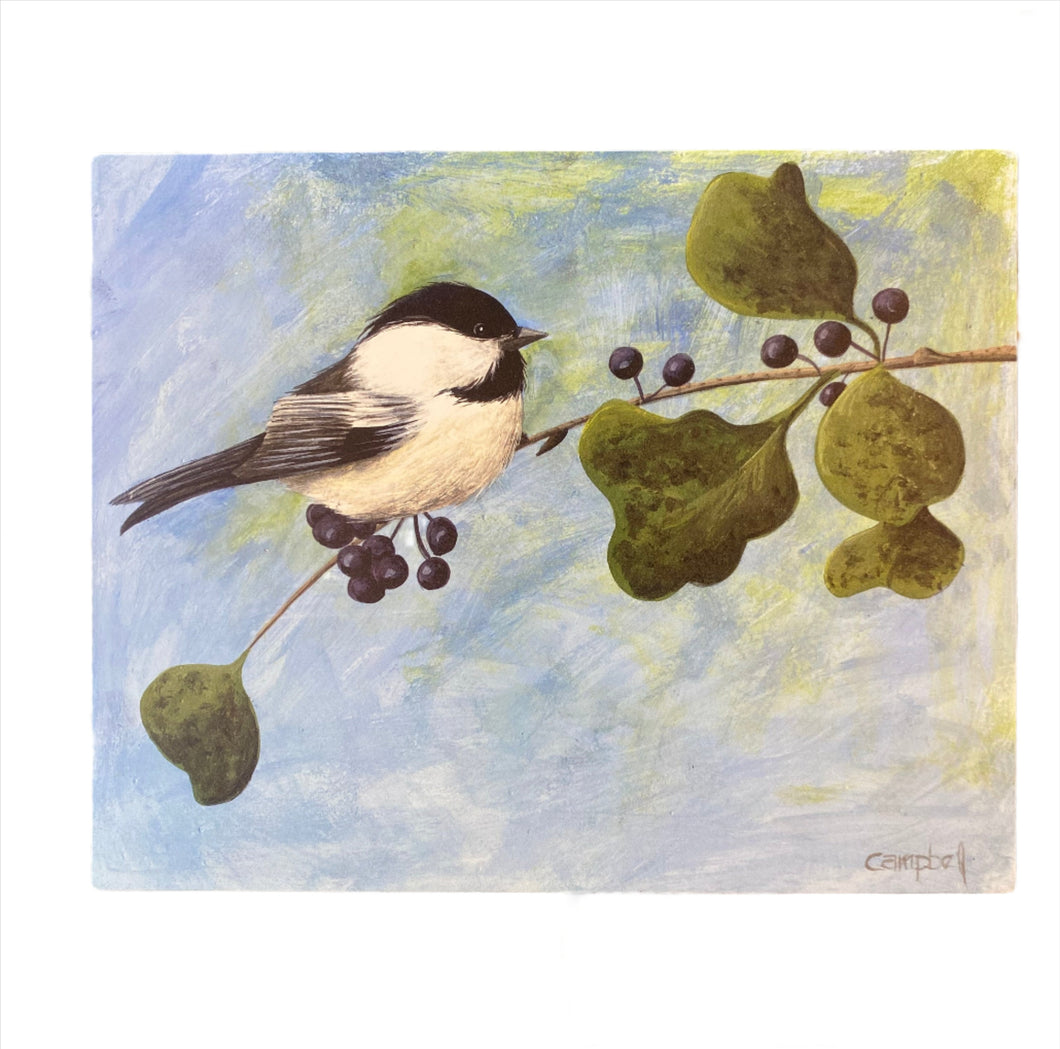 Box Print- Chickadee 8x10