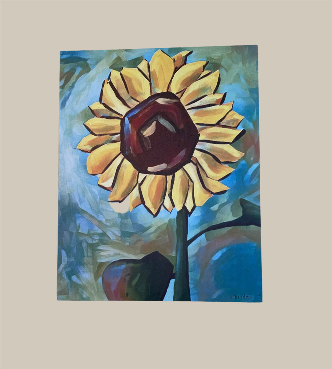 Box Print- Sunflower-11x14