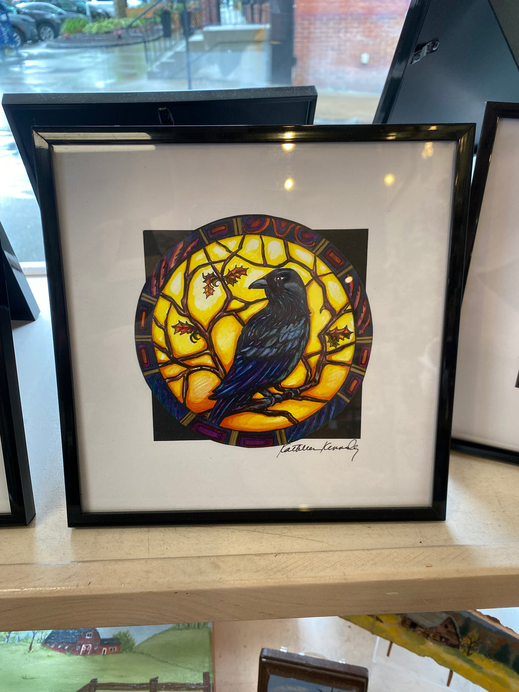 Framed Print- Sunset Raven Small