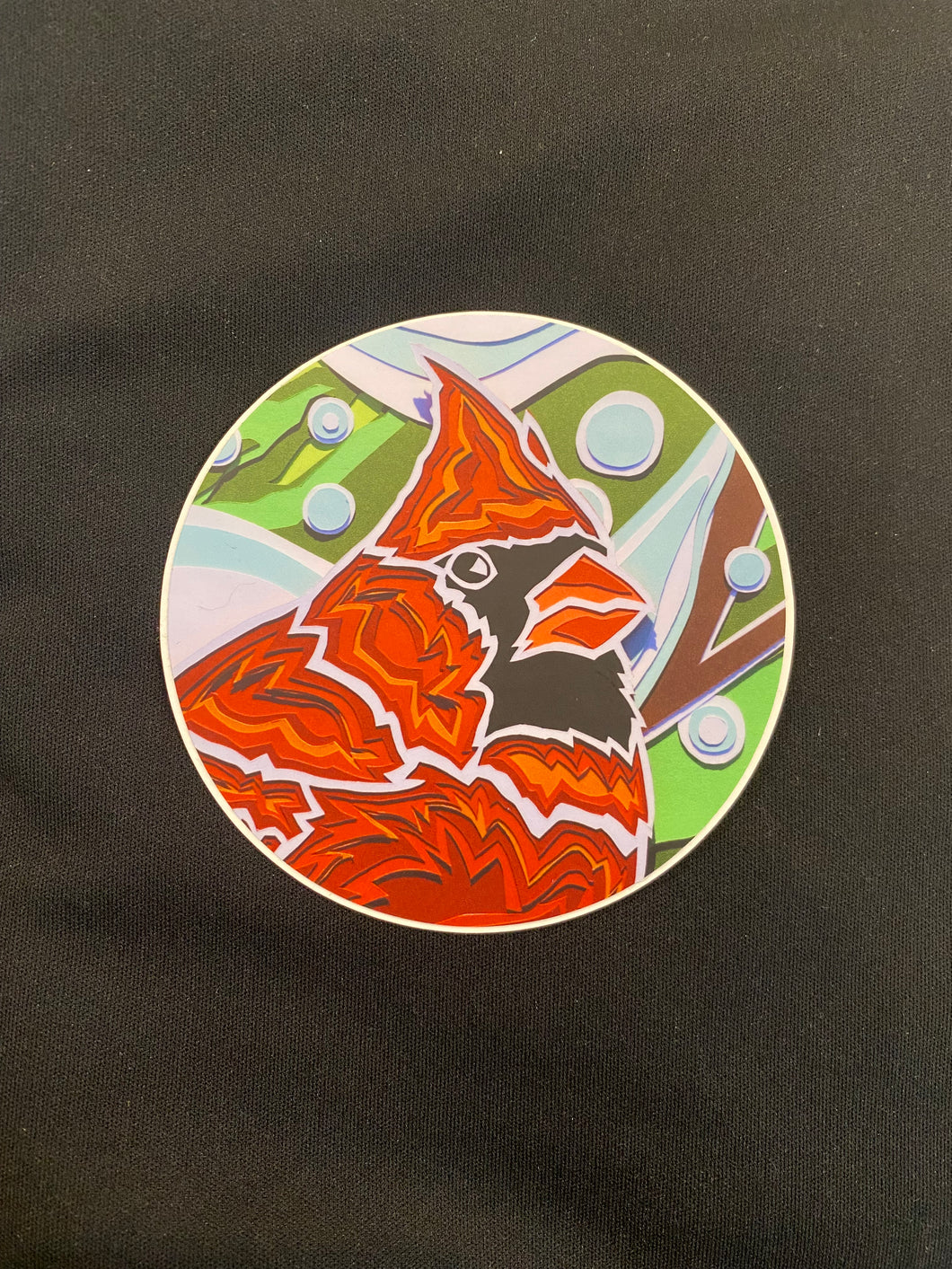 Sticker- Round Cardinal