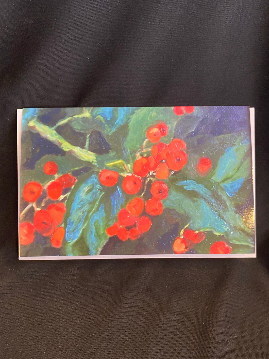 Card- Holly Berries-Lg