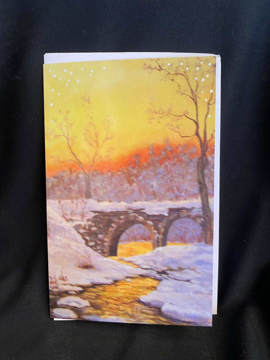 Card- Winter Sunset Lg-large