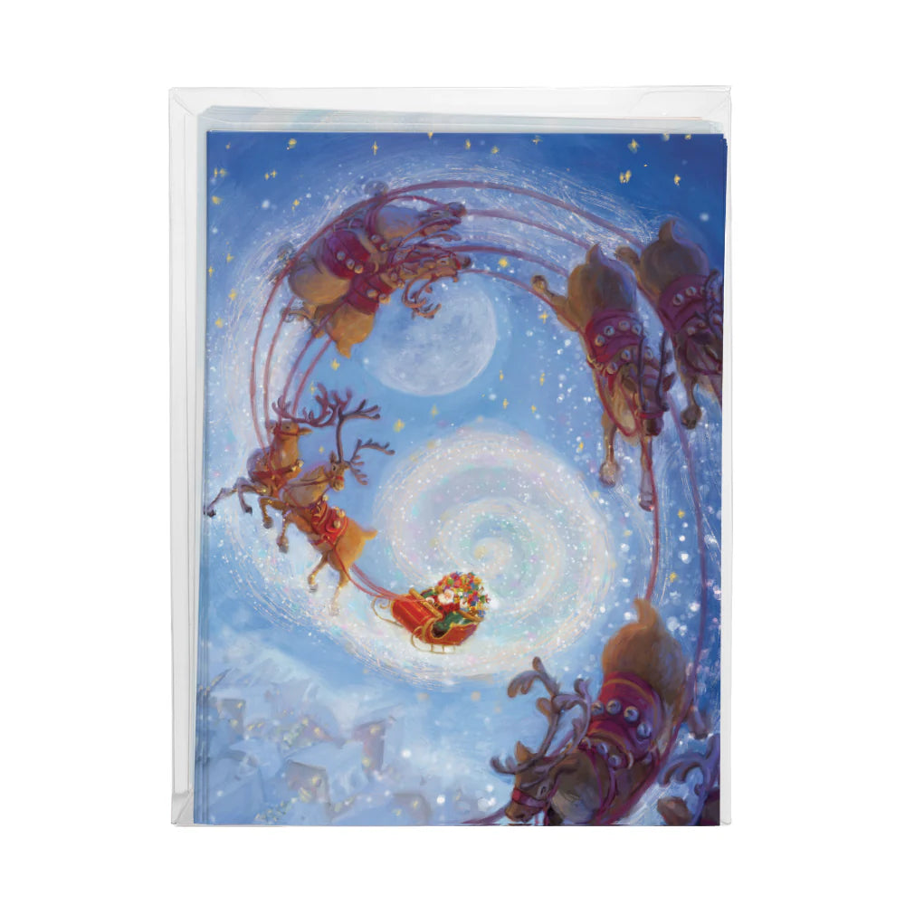 Boxed Cards- Soaring Santa 60131