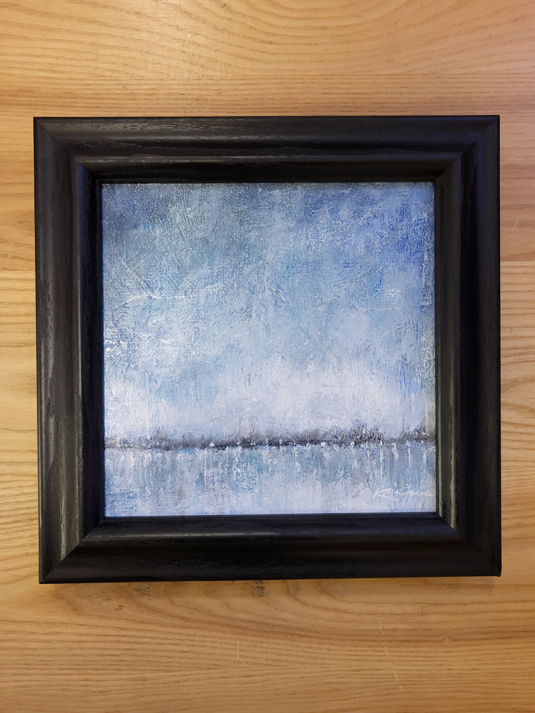 Painting - River Ice 8x8