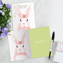 Load image into Gallery viewer, TF Holiday Card- Pink Bunny, Easter 19789
