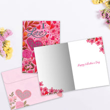 Load image into Gallery viewer, TF Holiday Card- I Love You Floral 20275
