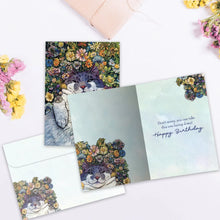 Load image into Gallery viewer, TF Card- Flower Cat, Birthday 22415

