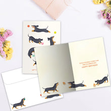 Load image into Gallery viewer, TF Card- Playful Dachshunds, Birthday 22472
