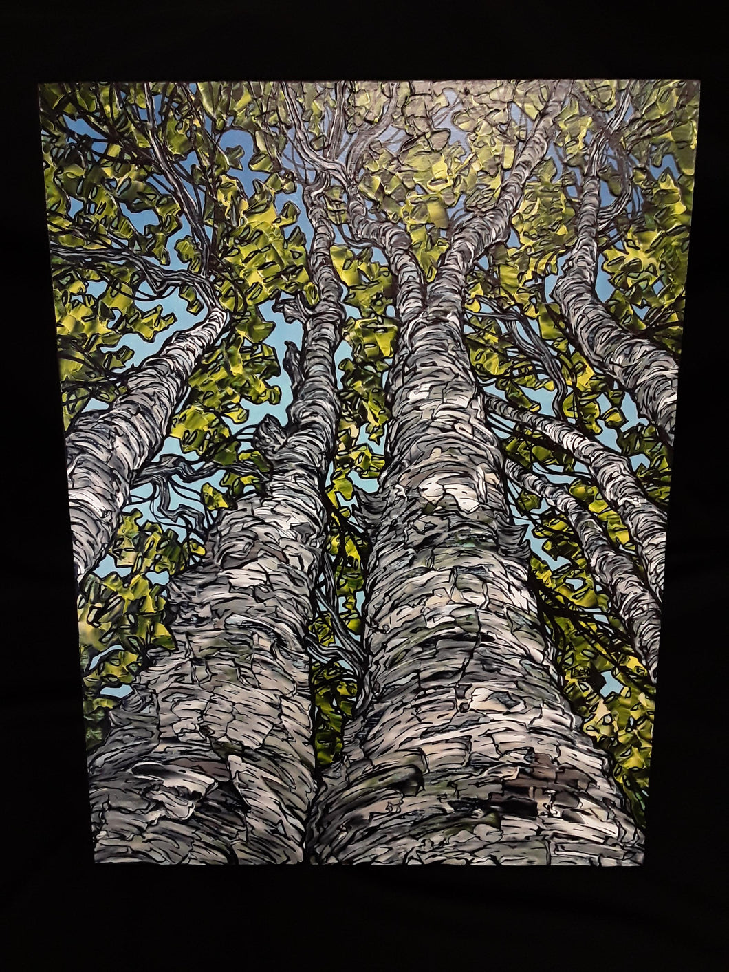 Painting- Summer Birch View