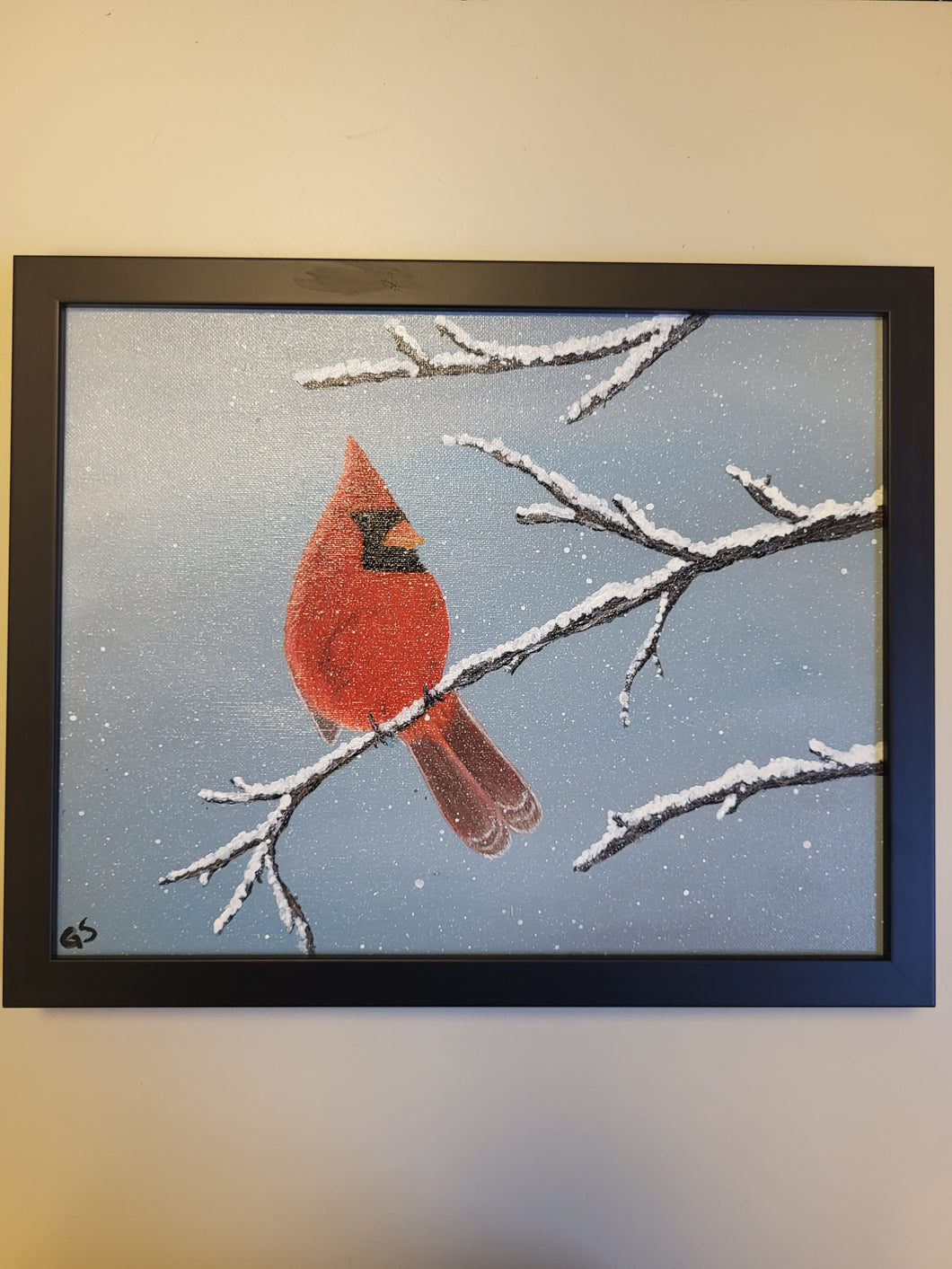 Painting - Winter Cardinal