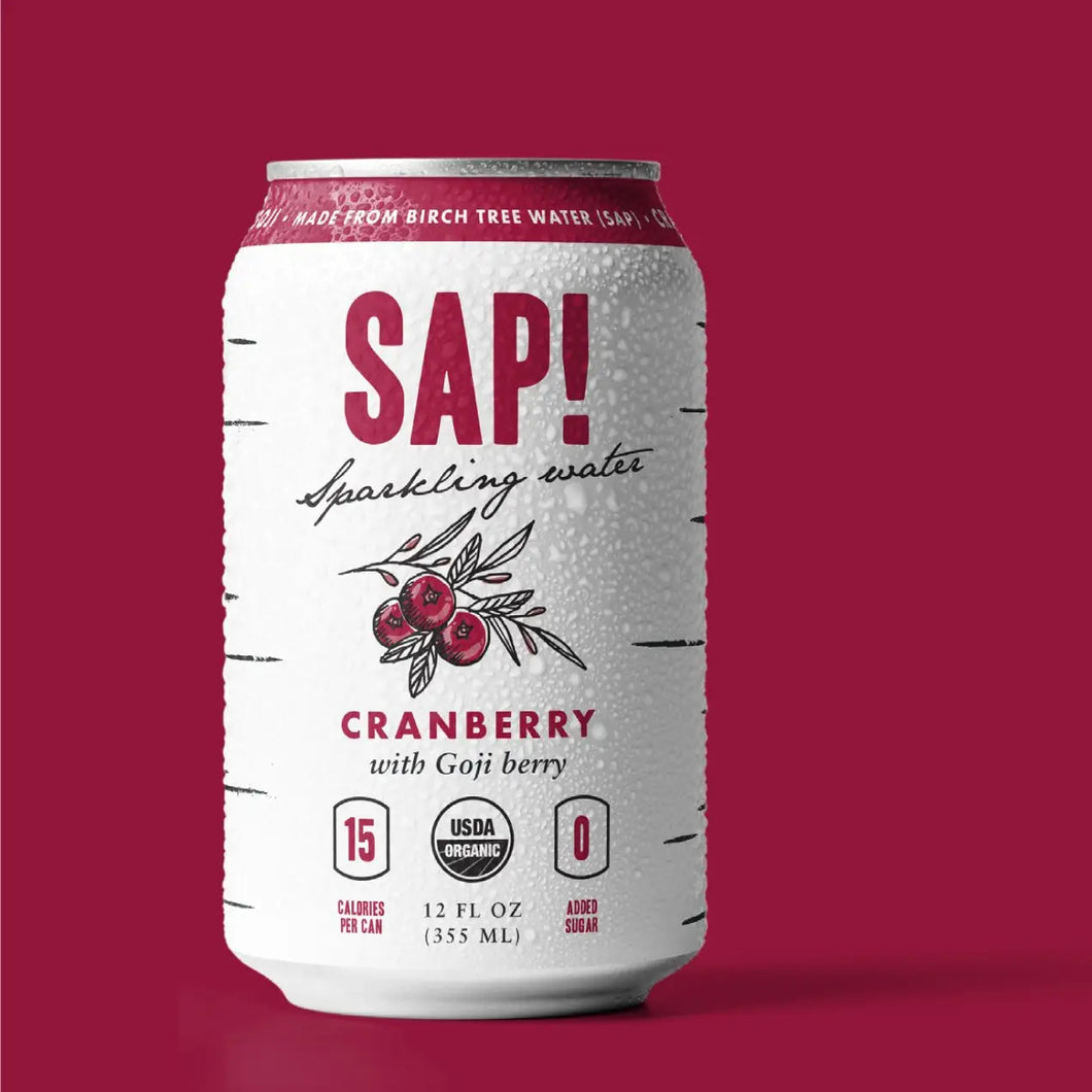 SAP! Cranberry Sparkling Water