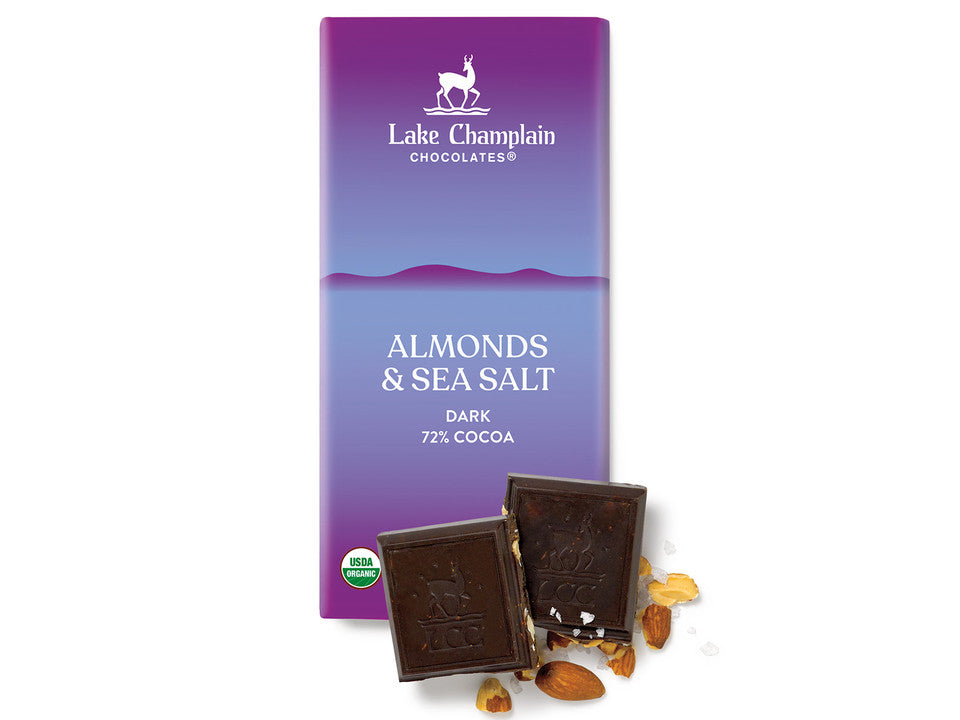 Organic Bar Dark Almond Sea Salt