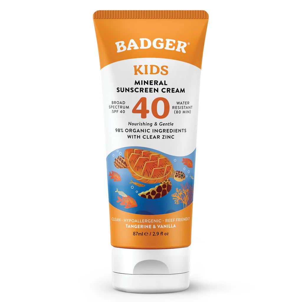 SPF 40 Kids Mineral Sunscreen Cream 2.9oz