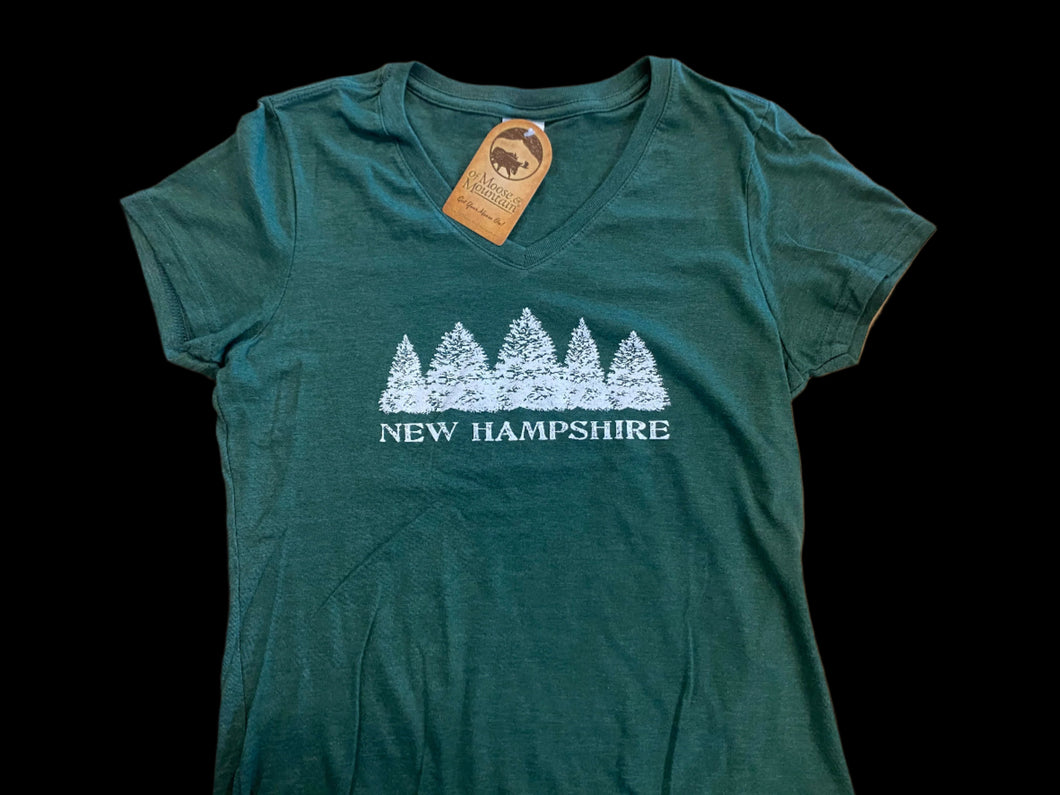 V-Neck- Green NH Evergreens